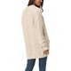 thumbnail image 3 of Suéter cárdigan de manga larga de punto trenzado abierto para mujer Inspire Chic de otoño e invierno con bolsillos L beige, 3 of 6