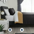 thumbnail image 6 of Martex 3-Piece Full/Queen Reversible Comforter Set | Super Soft Lightweight | Ebony/Khaki, 6 of 9