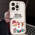 thumbnail image 3 of Funda de TPU con patrón navideño para iPhone, funda de teléfono de silicona suave a prueba de golpes para iPhone 16 Pro Max 15 14 Plus 13 12 11 Pro Max 7 8 XR X XS SE, 3 of 5