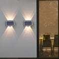 thumbnail image 3 of Kearding Solar 4 LED Luz de pared exterior Arriba y abajo Decoración luminosa Paisaje Patio trasero Balcón Lámpara con que funciona con luz Iluminación y accesorios Kearding HA073339-01, 3 of 6