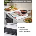 thumbnail image 4 of Stove Top Covers for Electric Stove 31x24 Inches, Valentines Heat Insulation Fireproof Glass Cooktop Protector, Love Heart Botanical Daisy Multipurpose Countertop Stovetop Cover for Kitchen, 4 of 8