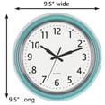 thumbnail image 5 of KY Products Black Wall Clock Retro Silent Non Ticking 12 Inch Round Battery Operated Quality Quartz Easy to Read for Home Kitchen Office Classroom School Clocks Sweep Movement Vintage Décor, 5 of 7