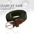 thumbnail image 4 of Ceinture Tressée Élastique Multicolore pour Hommes et Femmes, Tissu en Toile Tissé Sans Trous, 4 of 5