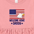 thumbnail image 4 of Inktastic Military Homecoming Welcome Home Daddy Girls Baby Dress, 4 of 5