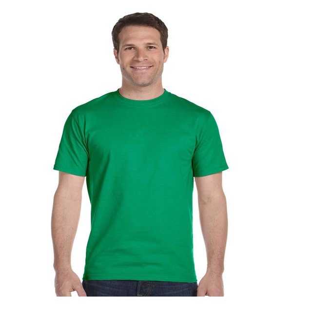 Hanes T-Shirt à Col Ras du Cou Sans Étiquette à Plat Beefy, Style 5180