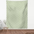 thumbnail image 4 of Ambesonne Geometric Fabric by the Yard Upholstery, Hexagon Abstract Form, 1 Yard, Pale Orange Olive Green, 4 of 5