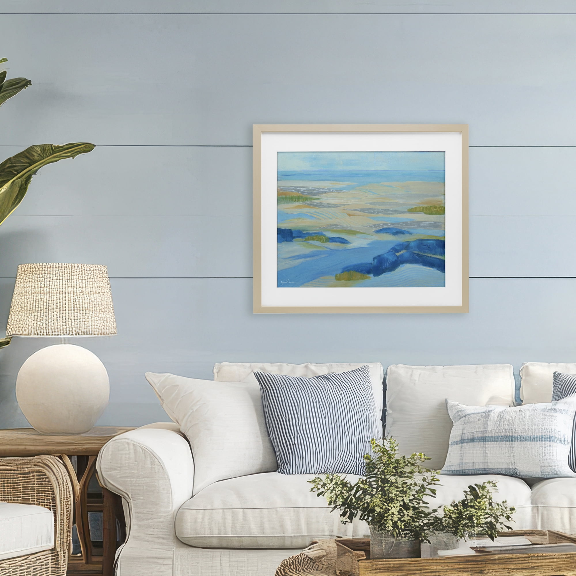 Stupell Industries Coastal Walk Among Dunes Birch Framed Print Under Glass, design by Lynn Ericson Fine Art