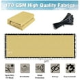 thumbnail image 3 of NAWAY 4'X30' Custom Size Privacy Screen Fence Heavy Duty Fencing Mesh Shade Net Cover for Wall Garden Yard Backyard Sand (We Make Customized), 3 of 7