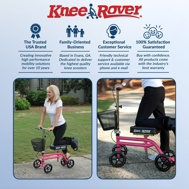 KneeRover Steerable Knee Scooter Knee Walker Crutch