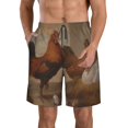 thumbnail image 1 of Fotbe Oil Painting Chicken And Duck Trajes de Baño Estampados para Hombre, Shorts de Verano de Secado Rápido, Ropa de Playa, Bañadores-X-Large, 1 of 6