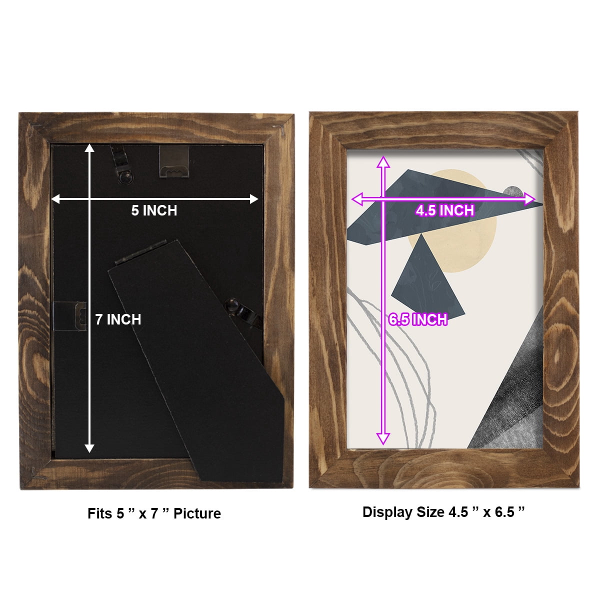Diamond Slate IV - Framed Print w/glass - Walnut