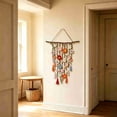 thumbnail image 5 of Luckky Bohemian Handmade Crochet Flower Wall Hanging Ornament,Knitted Floral Pendant Tapestry,Boho Aesthetic Decor for Bedroom,Living Room,Window,Doorway & Wedding Background, 5 of 5