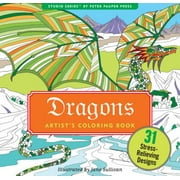 Dragons Adult Coloring Book (Paperback)