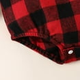 thumbnail image 5 of EnJoCho Toddler Kids Cartoon Clothes Little Boys Girls Christmas Long Sleeve Red Black Plaid Xmas Deer Prints Romper Bodysuits Fashion Home Outing Playwear, 5 of 8