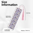 thumbnail image 3 of Kdxio Lavender Flowers Print Metal Tassel Bookmarks,Perfect Gift for Art Lovers and Bookworms Metal Bookmarks for Women, 3 of 8