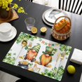 thumbnail image 3 of St. Patrick's Day Placemats Set of 4, Green Gnomes Lucky Shamrocks Flags Placemats for Dining Table, Place Mats for Kitchen Tabletop, Waterproof Wipeable Dining Table Mats Set, 3 of 9