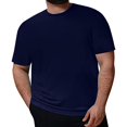 thumbnail image 2 of Mens T Shirt Plus Size Comfortable Soft Mens Plus Size T Shirt Top Short Sleeve Men Tee Shirt for Men Large Men Shirts Tall Shirts for Men Men's Layering Tees Heavy T Shirt Men's T Shirts Mens Size, 2 of 5