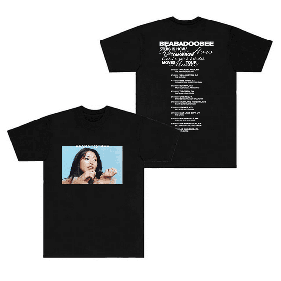 Beabadoobee Merch T-Shirt Tracklist This Is How Tomorrow Moves Tour Short Sleeve T Shirts Album Cover Tees For Fans Women Mens Top