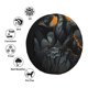 thumbnail image 4 of Fotbe Full Moon Black Dragon Funda de Llanta de Repuesto con Estampado, Engrosada, Ajuste Universal para Jeep, Remolque, RV, SUV, Camión-14 inch, 4 of 6