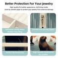 thumbnail image 3 of Sea Lion Travel Portable Earring Organizer Decorative Box Necklace Holder: Square Jewelry Storage for Rings, Earrings, Necklaces, Bracelets, and More - Suitable for Girls and Women, 3 of 6