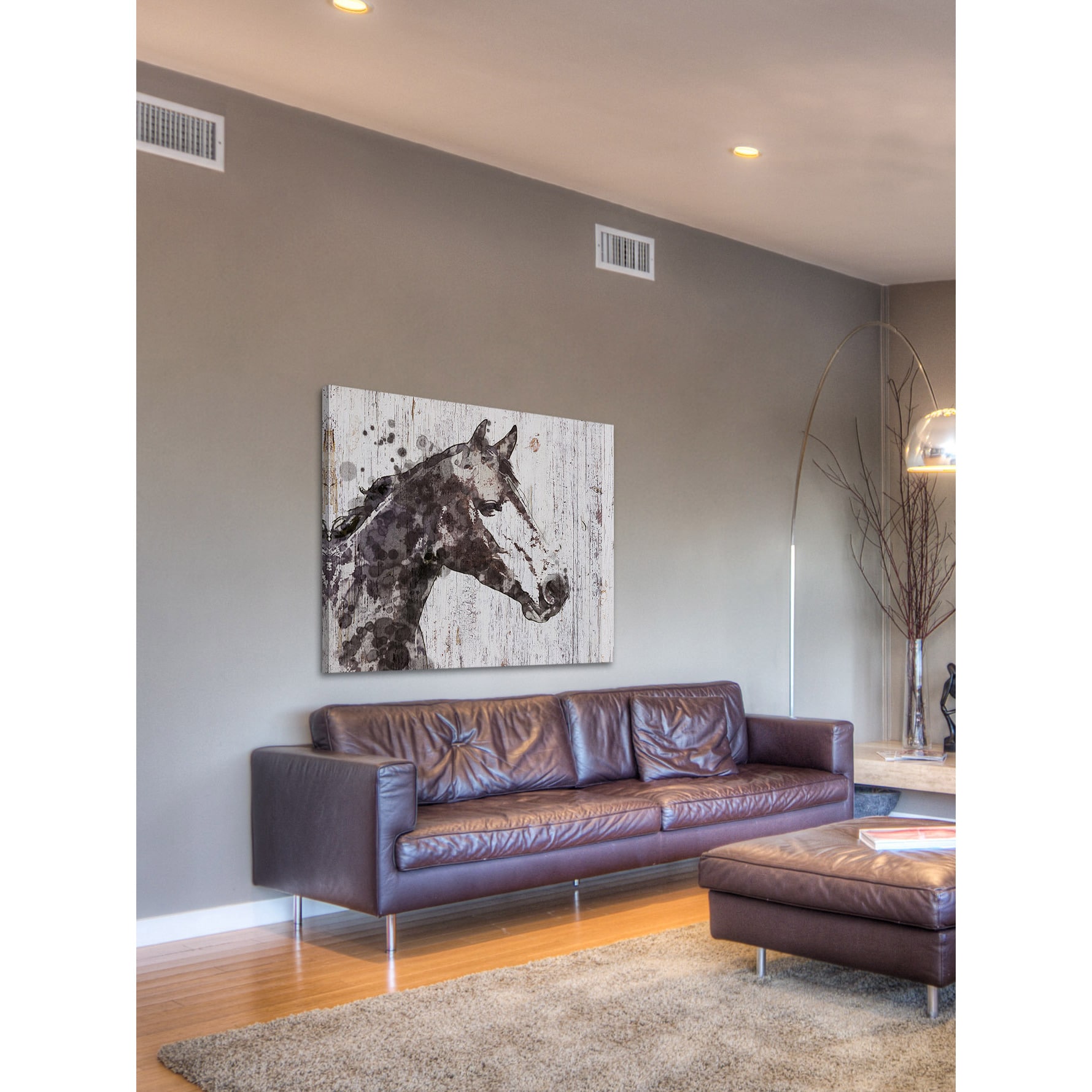 Marmont Hill "Skylar Horse" by Irena Orlov Painting Print on Wrapped Canvas