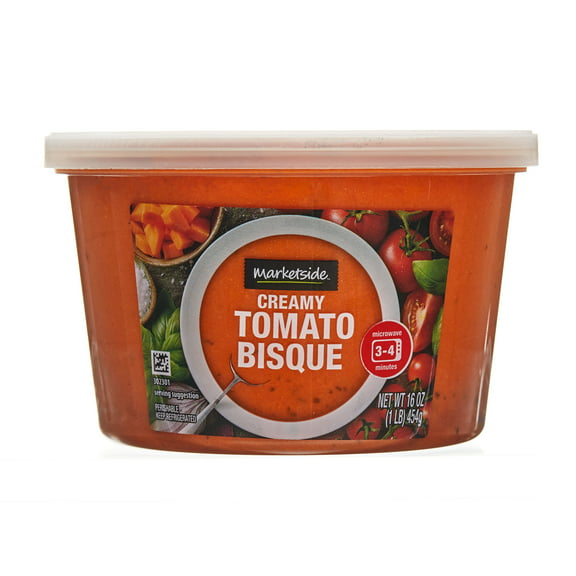 Marketside Creamy Tomato Bisque, Fresh Deli Soup, 16 oz Cup