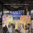 thumbnail image 3 of High Precision Body Weight Scale Smart Bathroom Scales with Large LCD Display(400lbs),Decorative for Bedroom-Group Of Adorable Kittens Surrounded By Flowers, 3 of 4