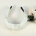thumbnail image 7 of Unique Bargains Hair Headband Faux Pearl Knotted Headband for Women Girl White 6.69"x4.72"x1.38" Wide Headband, 7 of 7