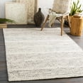 thumbnail image 6 of Hauteloom Williford Wool Boho Hand Woven Wool Natural Fiber Soft Area Rug for Living Room, Bedroom, Dining Room- Traditional Farmhouse High Pile Braided Carpet - Cream, Black - 18" Sample, 6 of 19