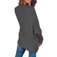 thumbnail image 2 of Auburet Women's Chunky Popcorn Cardigan Oversized Open Front Batwing Long Sleeve Fuzzy Knit Sweaters, 2 of 4