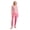 Pink, variant on Women Dementia Clothing Anti-strip Nursing Jumpsuit Pajama with Zipper at Back and Leg for Alzheimer Elderly Pink M