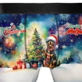 thumbnail image 4 of Merry Christmas and Happy New Year Santa Rottweiler Holiday Xmas Winter 2025 All Over Print Boxer Briefs Underwear for Men Dad Rottie Dog Lover Gifts Idea - 00024, 4 of 6