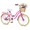 Pink, variant on 20 inch Girls Bike for 7-10 Years Old Kids, SHINPT Kids Bicycle with Basket & Lightweight, Comfortable City Bikes with Rear Rack and Basket, Dark Purple