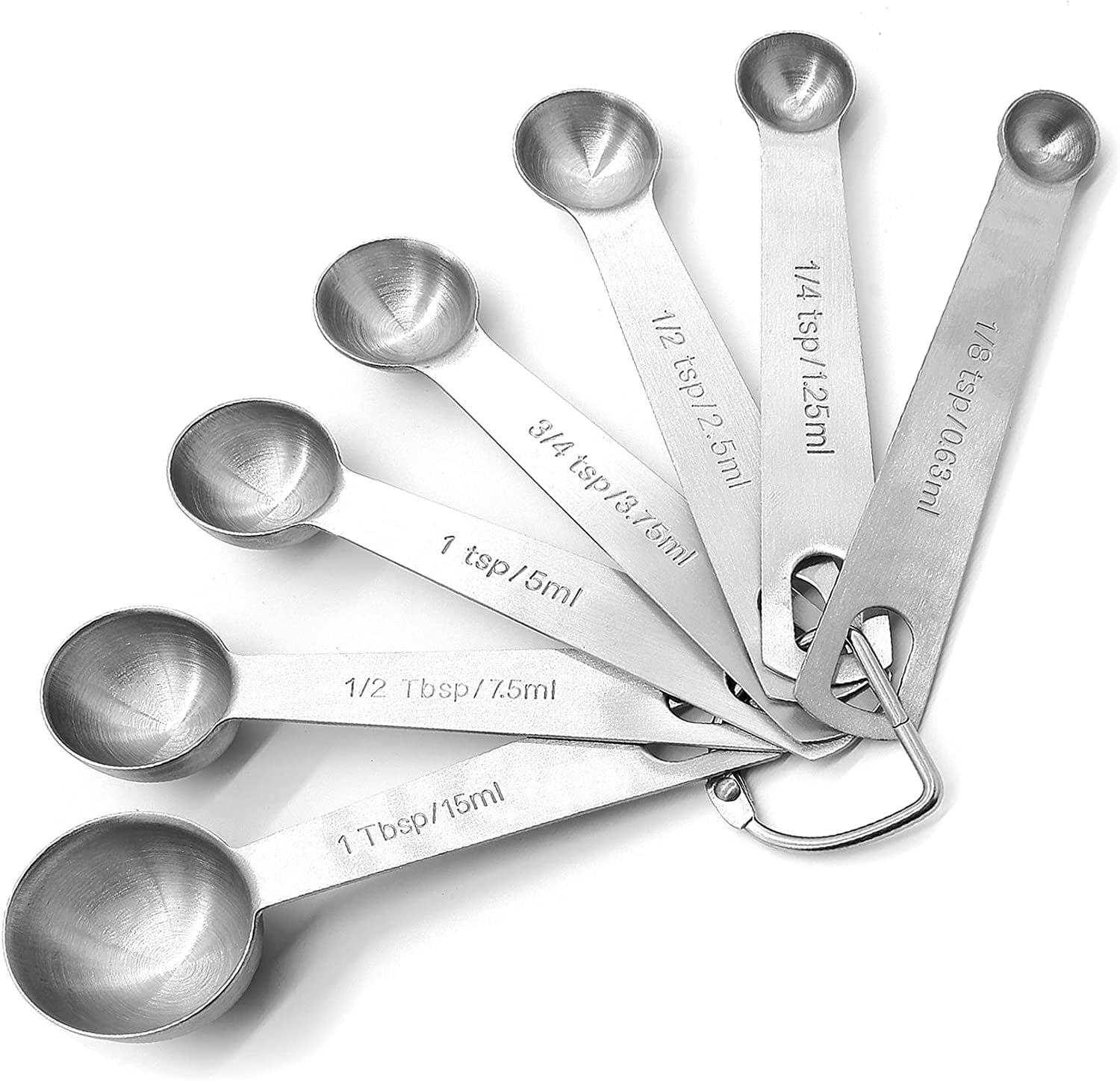 4PCS OstWony Measuring Spoons Set, Includes 1/4 tsp, 1/2 tsp, 1 tsp, 1  tbsp, Food Grade Stainless Steel measuring cups, Tablespoon and Teaspoon  for