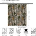 thumbnail image 3 of Camo Hunting Windows Curtains, Forest Camouflage Oak Branches Leaves Mossy Hunting Lodge Camp Cabin Theme Windows Door Curtain for Bedroom 52x63in Blackout, 3 of 6