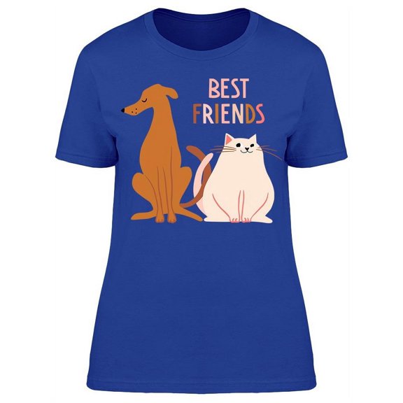 Best Friends Cat Dog Tee Women's -Image by Shutterstock