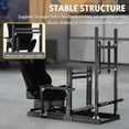 thumbnail image 4 of Marada 4080 Aluminum Adjustable Racing Simulator Cockpit With Black & TV Stand compatibility with steering wheel bases from major brands. Steering wheel and pedals NOT INCLUEDE, 4 of 20