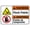 Warning Sign 3, variant on Pinch Points Bilingual Warning Sign - 8"x12" Security Metal Sign, Vintage Caution Poster, Decor for Business, Office, Workshop
