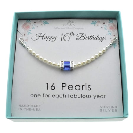 16th Birthday Gift. Birthstone Necklace. Sweet 16 Birthday Gifts for Her. Sixteenth Birthday Gift. September