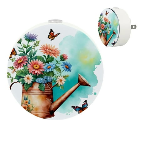 

YZUOUZY Night Light Bedroom Lamp Small Lamps Set of 2 Succulents Can Butterflies Flowers