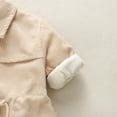 thumbnail image 4 of ZyeKqe Baby Clothes Newborn Boys Girls Fleece Lined Jumpsuits 1 Piece Outfits Long Sleeve Button down Rompers Winter Warm Onesies, 4 of 7