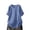 Blue, variant on Womens Side Button Short Sleeve Blouse Casual Loose Fit 100% Polyester Tops for Daily Wear Outdoor Activities Vacation