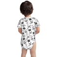 thumbnail image 3 of Xecao Cute Cow and Milk Stains Pattern Baby Climbing Bodysuit Short Sleeve Onesie Unisex 0-12 Months Baby Shirt Newborn Outfits Crotch snap design-6 Months, 3 of 6