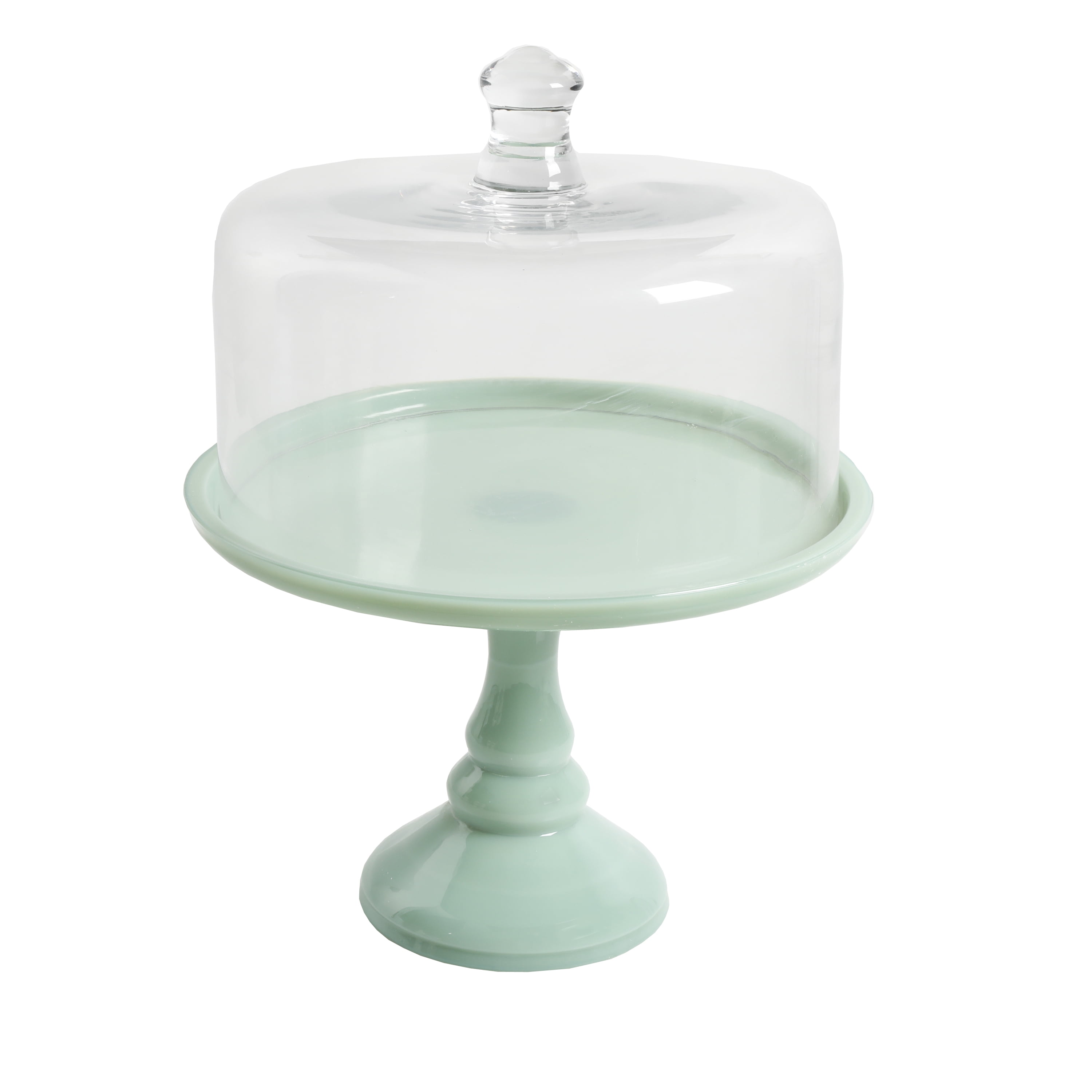 The Pioneer Woman Timeless Beauty 10-inch Cake Stand with Glass Cover, Mint  Green 