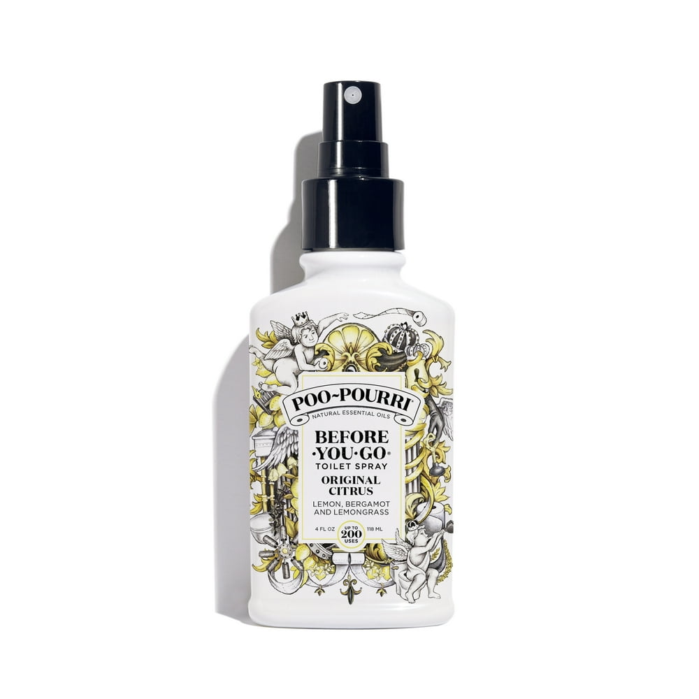 PooPourri, Original Citrus, 4oz, BeforeYouGo Toilet Spray, Lemon