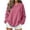 *Pink, variant on VBVC Women's Corduroy Crew Neck Sweatshirt , Ladies' Loose Fit Long Sleeve Pullover , Casual Fall Winter Tops For Women, S-2XL