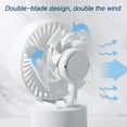 thumbnail image 6 of LAIQIEN 2 Speeds Desktop Table Oscillating Fan Rotation Strong Wind Quiet USB Powered Personal Fan for Home Desktop Office Table, 6 of 20