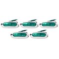 thumbnail image 4 of 5pcs 12V-24V Green LED Side Clearance Marker Light For Car Truck Trailer Pickup, 4 of 4