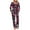 Black, variant on Yuwull Women Pajama Sets Crew Neck Long Sleeve Tops and Pants Set Soft Comfy 2 Piece Loungeswear Pjs