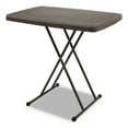 thumbnail image 3 of Iceberg IndestrucTable Classic Personal Folding Table, 30 x 20 x 25 to 28 High, Charcoal, 3 of 4